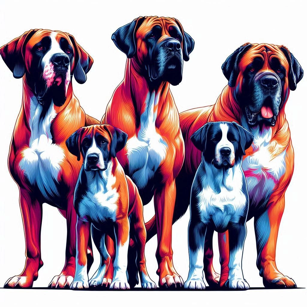 Más de 100 Nombres para Perros Únicos, Increíble y Original 5 Imagen de un perro grande con una lista de nombres fuertes y asombrosos.