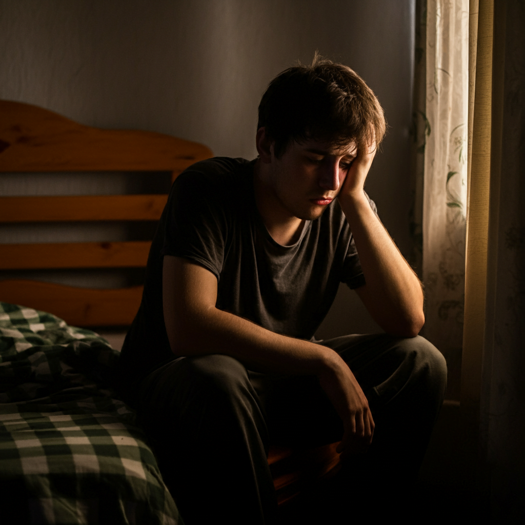 Cansancio y Fatiga: ¿Te Levantas completamente Cansado y Sin Energía? 1 joven cansado